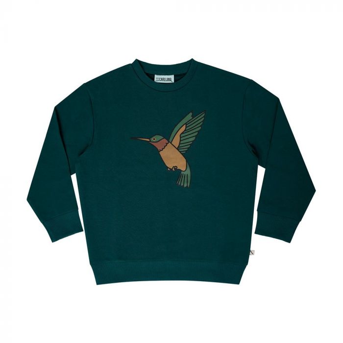 materiaal Trek binair CarlijnQ Sweater with Print Hummingbird