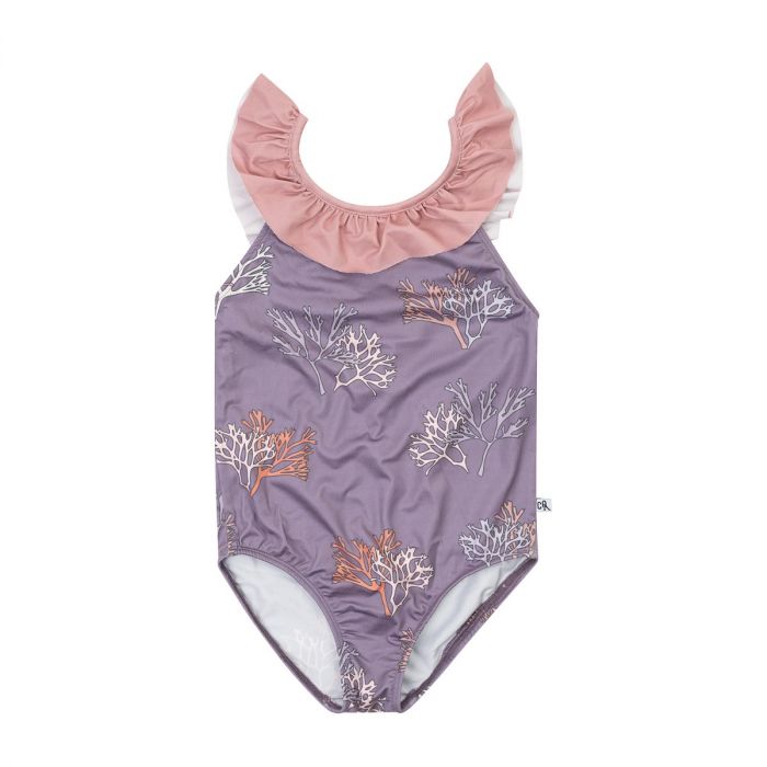 Fruit groente raken Onhandig CarlijnQ Ruffled Swimsuit Coral