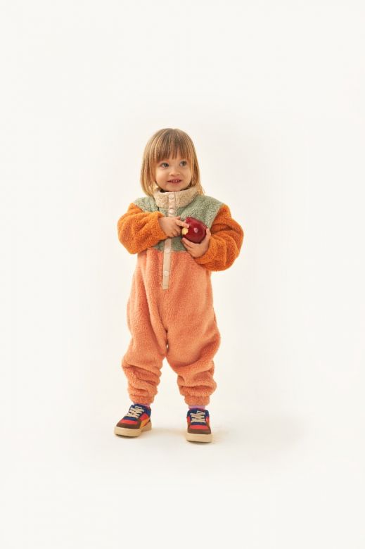 Tiny Cottons Color Block Polar Sherpa One Piece