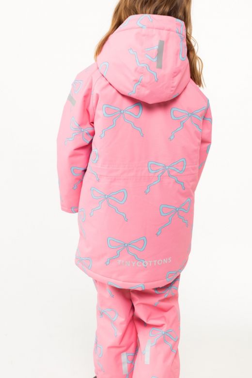 Tiny Cottons Bow Snow Jacket Pink